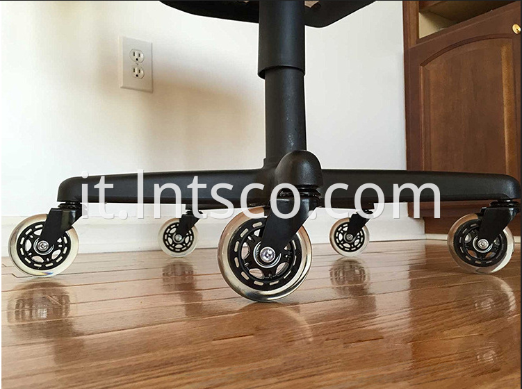 75mm Furniture Transparent PU Swivel Casters in Use